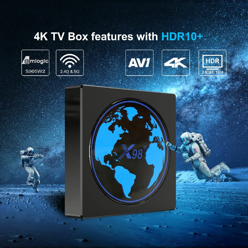X98 mini 2 16GB 2.4G 5G WiFi 100M Amlogic S905W2 Quad Core Android 11 Smart TV Box 4K 60fps Set Top Box Media Player X98 mini 2 16GB 2.4G 5G WiFi 100M Amlogic S905W2 Quad Core Android 11 Smart TV Box 4K 60fps Set Top Box Media Player